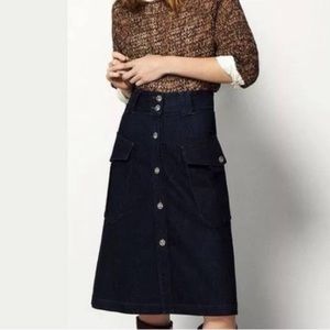 High Waist Denim Skirt